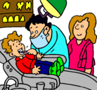 Dibujo Niño en el dentista pintado por germancin