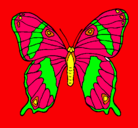 Dibujo Mariposa pintado por garc