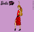 Dibujo Barbie flamenca pintado por layla3114