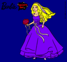 Dibujo Barbie vestida de novia pintado por Blooma