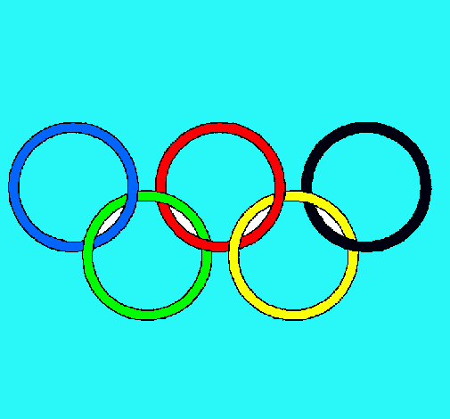 Dibujo Anillas de los juegos olimpícos pintado por anatorres