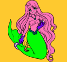 Dibujo Sirenita pintado por juliepa