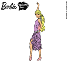 Dibujo Barbie flamenca pintado por gabi2000