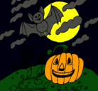 Dibujo Paisaje de Halloween pintado por crirjjjj