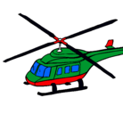 Dibujo Helicóptero  pintado por mati555585