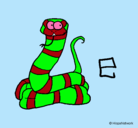 Dibujo Serpiente pintado por josueeeeeeee