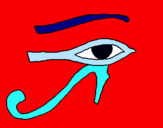 Dibujo Ojo Horus pintado por iria14alma24