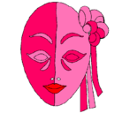 Dibujo Máscara italiana pintado por pinki