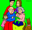 Dibujo Familia pintado por bolaloca