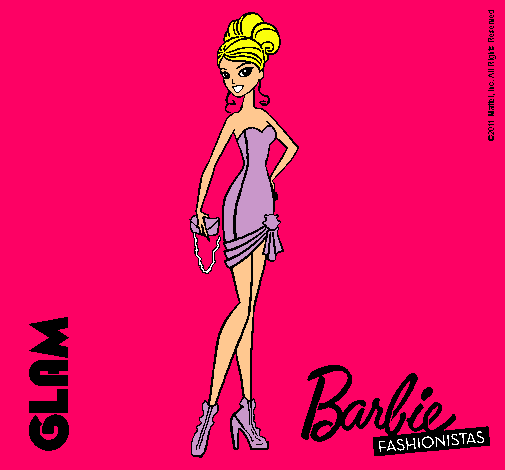 Dibujo Barbie Fashionista 5 pintado por xime99