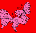 Dibujo Mariposas pintado por etni