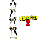 Dibujo Madagascar 2 Pingüinos pintado por phia