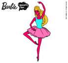 Dibujo Barbie bailarina de ballet pintado por afera