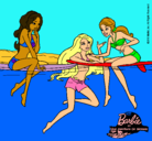 Dibujo Barbie y sus amigas pintado por sofia_