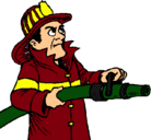 Dibujo Bombero pintado por DarkNight