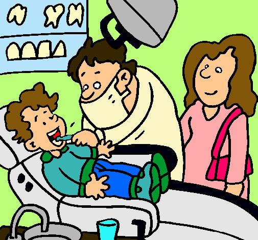 Niño en el dentista