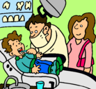 Dibujo Niño en el dentista pintado por ROSAAAAAA 