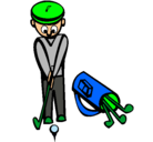 Dibujo Jugador de golf II pintado por dkamr