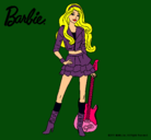 Dibujo Barbie rockera pintado por olasila232