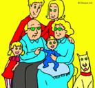 Dibujo Familia pintado por yetta