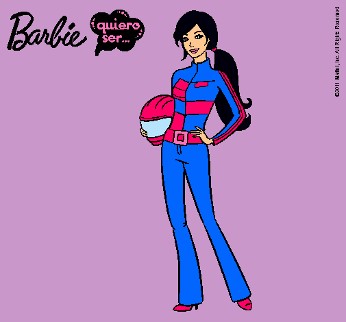 Barbie piloto de motos