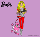 Dibujo Barbie con sus mascotas pintado por layla3114