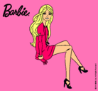 Dibujo Barbie sentada pintado por sharpay