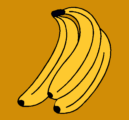 Dibujo Plátanos pintado por isabeldiazorteg
