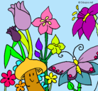 Dibujo Fauna y flora pintado por naturaleza