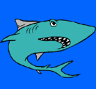 Dibujo Tiburón pintado por usuar