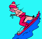 Dibujo Esquiadora pintado por UUUIO