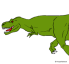 Dibujo Tiranosaurio rex pintado por usuar