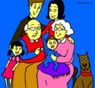 Dibujo Familia pintado por normarie