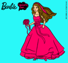 Dibujo Barbie vestida de novia pintado por BOGI-BOGI