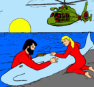 Dibujo Rescate ballena pintado por sonikoooooo