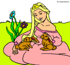 Dibujo Princesa del bosque pintado por rosal