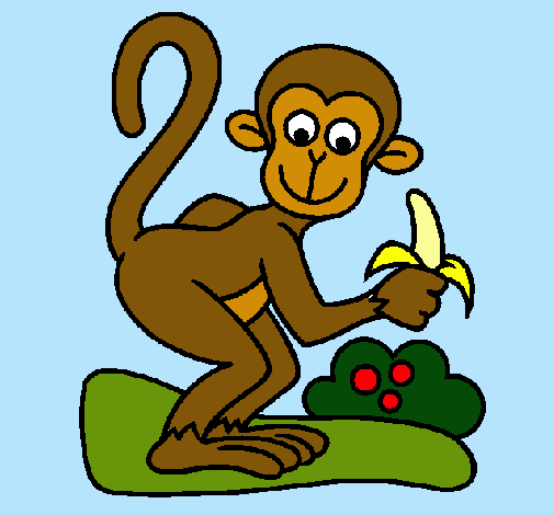 Dibujo Mono pintado por camilis