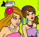 Dibujo Barbie y su amiga pintado por noaaa