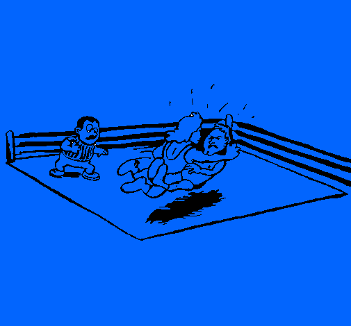 Lucha en el ring