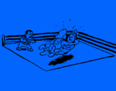 Dibujo Lucha en el ring pintado por dgsdrtf