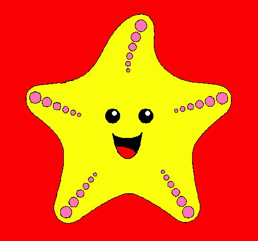 Dibujo Estrella de mar pintado por garc