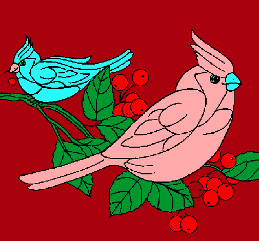 Dibujo Pájaros pintado por garc