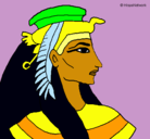 Dibujo Faraón pintado por Aladin