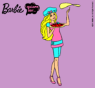 Dibujo Barbie cocinera pintado por layla3114