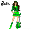 Dibujo Barbie rockera pintado por 259los