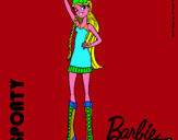 Dibujo Barbie Fashionista 4 pintado por luque