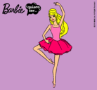 Dibujo Barbie bailarina de ballet pintado por pinguinito