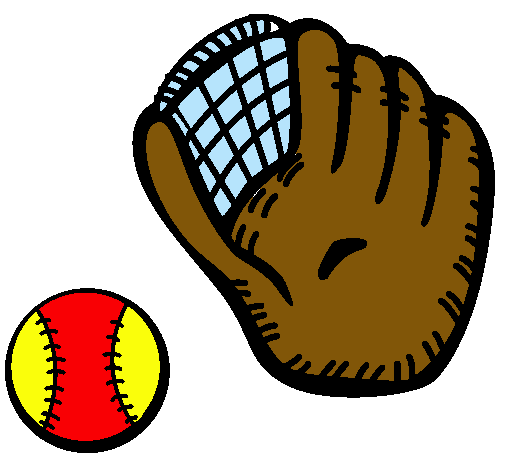 Guante y bola de béisbol