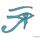 Dibujo Ojo Horus pintado por july1