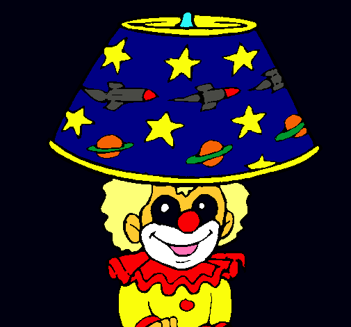 Payaso lámpara